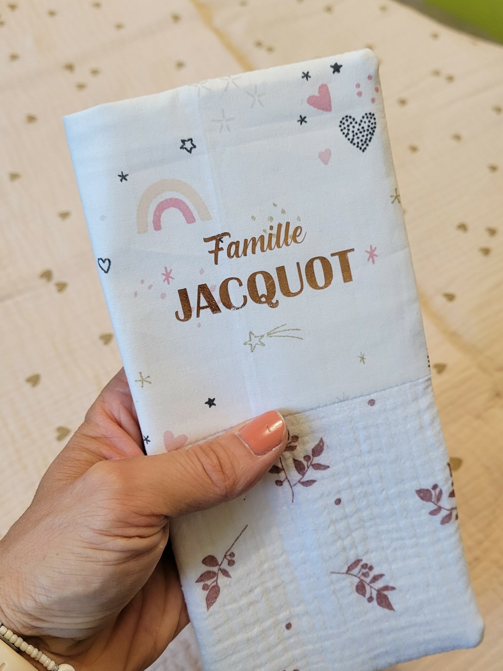Protège livret de famille personnalisé